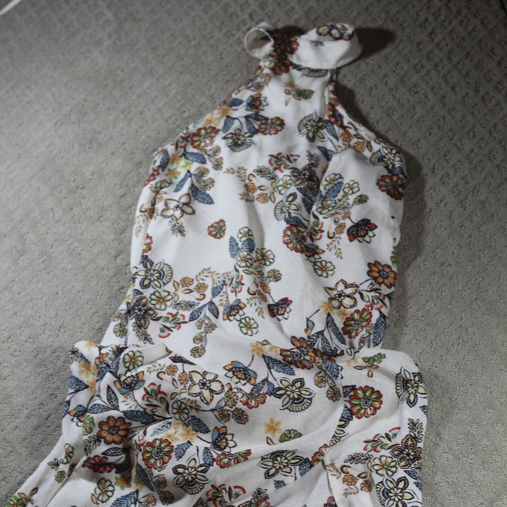 Honey Belle Size S Halter Maxi with Slit Dress NWOT